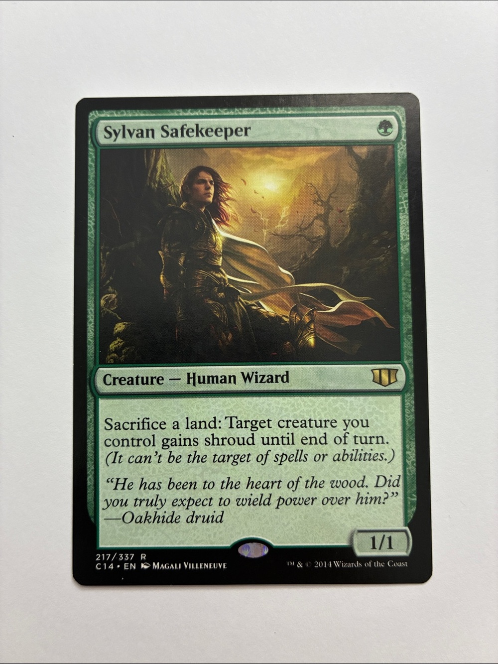 Magic: The Gathering Sylvan Safekeeper - Green Trading Card